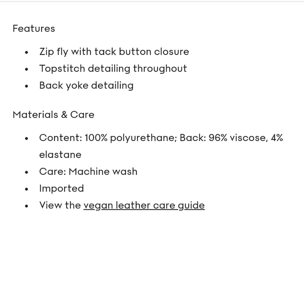 New Aritzia Wilfred The Melina Vegan Leather Pant Black Python - Picture 4 of 11